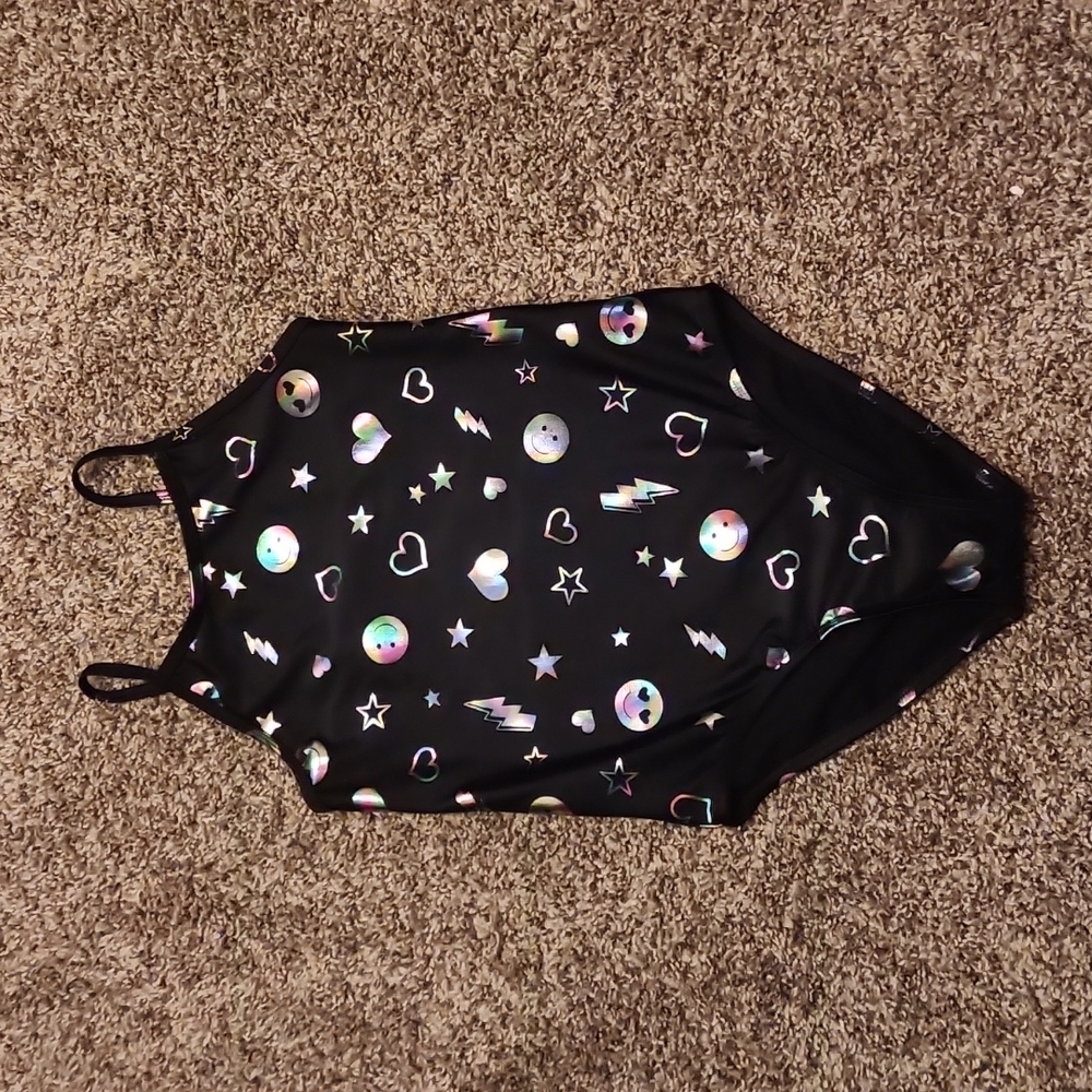Muticolor/Smiley Bathing Suit/Leotard